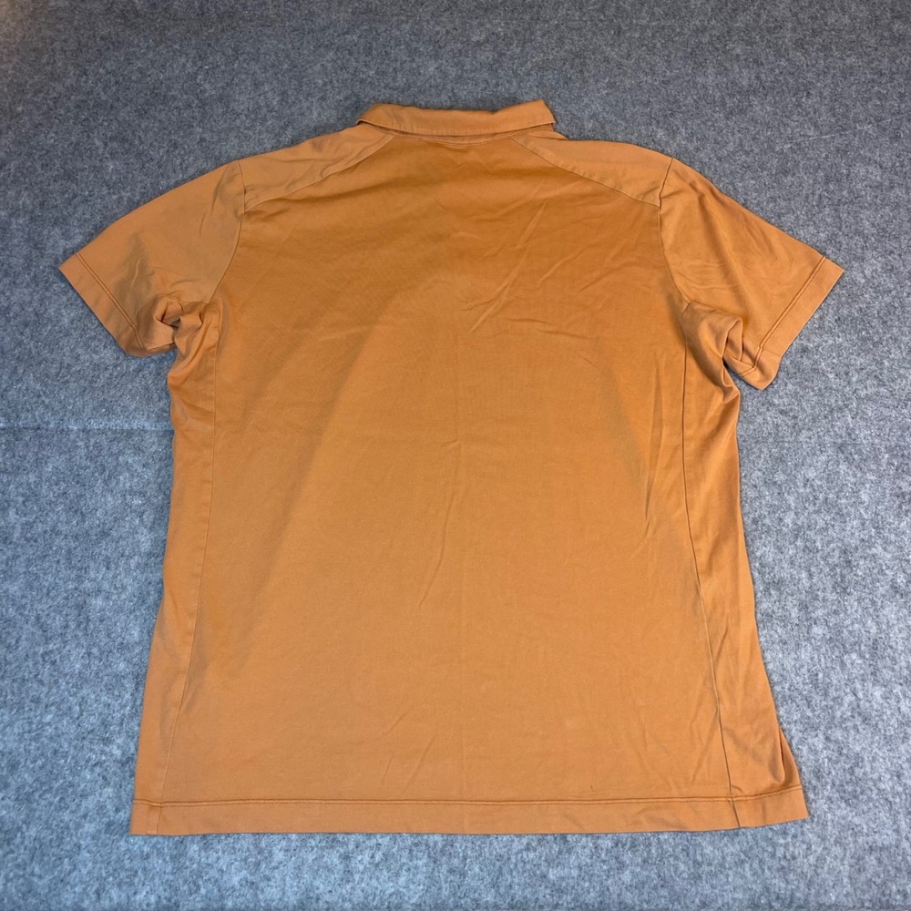 Arcteryx Eris Polo Mens XL Orange Short Sleeve Snap Placket Shirt 25216 - Picture 7 of 9